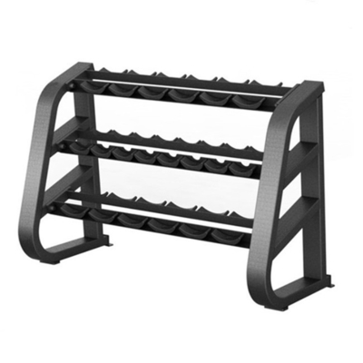 Professional 3-Tier Steel Dumbbell Rack for Weight Lifting Exercise Minimum Customization