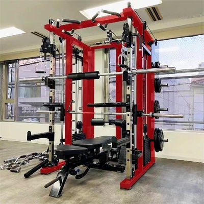 Pin and Plate Loaded Commercial All-In-One Smith Machine for Functional Rack Training