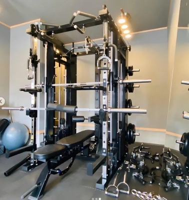 Pin and Plate Loaded Commercial All-In-One Smith Machine for Functional Rack Training