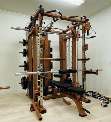 Pin and Plate Loaded Commercial All-In-One Smith Machine for Functional Rack Training