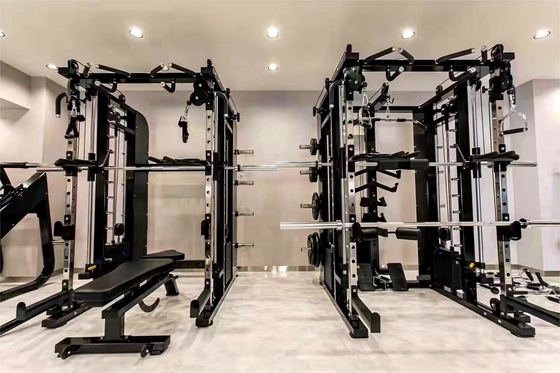 Pin and Plate Loaded Commercial All-In-One Smith Machine for Functional Rack Training