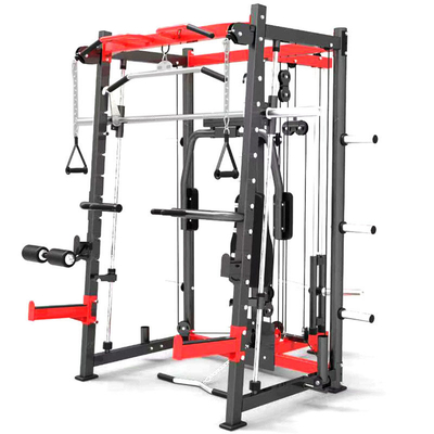 Power Squat Rack Smith Machine for Shoulder Chest Leg Press All-In-One Gym Equipment