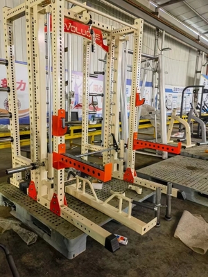 Steel Customerized Indoor Multi-Functional Smith Machine Gym Equipment with Weight Stacks