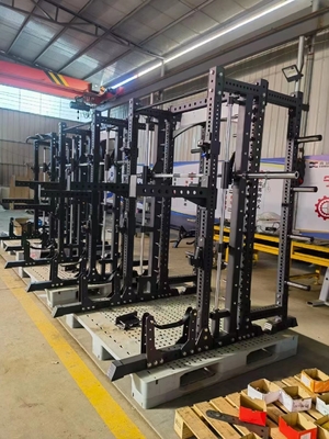 Steel Customerized Indoor Multi-Functional Smith Machine Gym Equipment with Weight Stacks