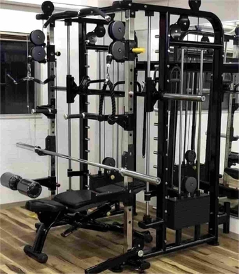 Gym Center All in One Indoor Multi-Functional Commercial Steel Smith Machine Weight Stacks