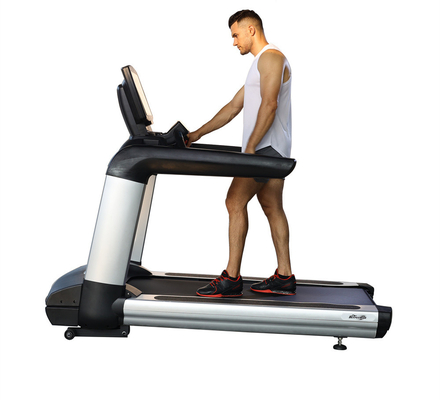 Tube Steel Q235 Commercial Fitness Treadmill for Cardio Training and Body Building