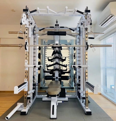 Adjustable Pulley Leg Press Multifunction Smith Machine for Unisex Strength Training