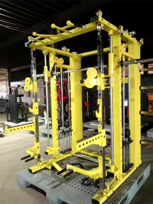 Adjustable Pulley Leg Press Multifunction Smith Machine for Unisex Strength Training