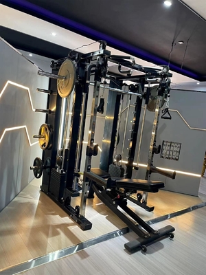 Multi-Functional Commercial Gym Rack Smith Machine for Home Fitness Strength Training