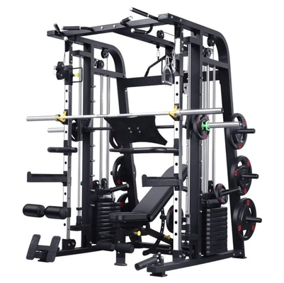 Home Multi-Function Weight Lifting Training Station with Unisex Smith Machine