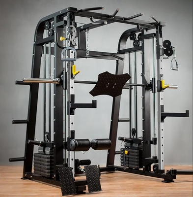Home Multi-Function Weight Lifting Training Station with Unisex Smith Machine