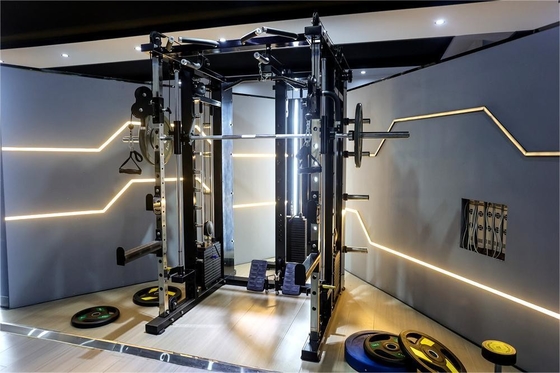 3*80KG Weight Stack Commercial All-in-One Smith Machine Comprehensive Fitness Equipment