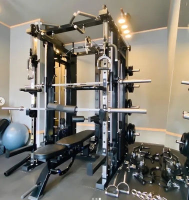 Unisex Functional Trainer Smith Machine Pin Loaded and Plate Loaded for Home Gym Rack