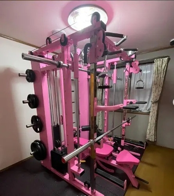 Unisex Functional Trainer Smith Machine Pin Loaded and Plate Loaded for Home Gym Rack