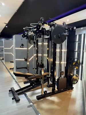 Pin and Plate Loaded Commercial All-in-One Functional Trainer for Multifunction Gym Rack