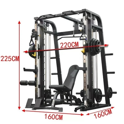 Gym Equipment Strength Training Leg Press Pull Up Bar Multifunction Commercial Smith Machine