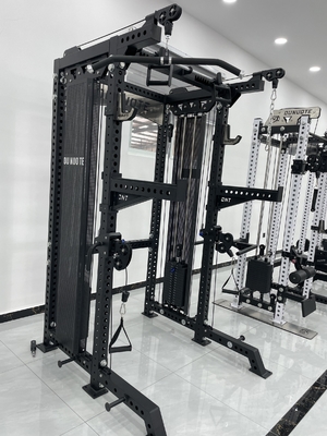 Commercial Fitness Gym Multi-Function Smith and Squat Rack with Weight Stack Machine