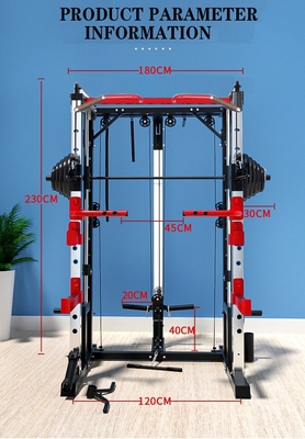 Weight Bench Rowing Leg Press Multi Function Smith Machine for Luxury Fitness Center