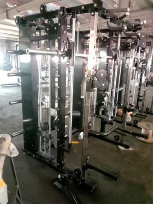 Home Gym Power Cage Squat Rack with Multi Functional Smith Machine and Weightlifting