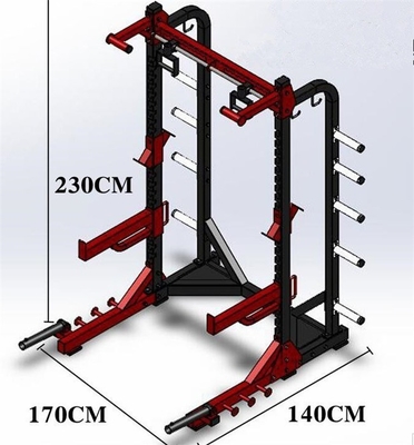 Steel Body Build and Weightlifting Bench for Unisex Multi Power Rack Smith Machine
