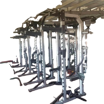 Half Cage Bench Press Smith Machine Multifunctional Gym Rack with Dumbbell Function