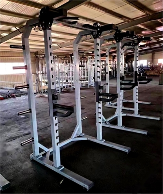Half Cage Bench Press Smith Machine Multifunctional Gym Rack with Dumbbell Function