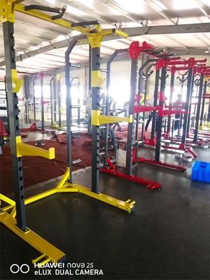 Half Cage Bench Press Smith Machine Multifunctional Gym Rack with Dumbbell Function