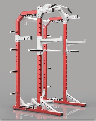 Half Cage Bench Press Smith Machine Multifunctional Gym Rack with Dumbbell Function