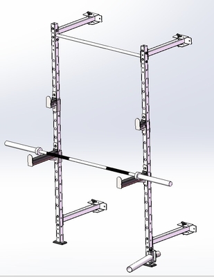 Home Gym Fitness Equipment Weight Lifting Exercise Folding Wall Mounted Squat Rack