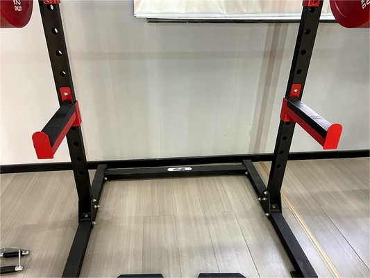 Unisex Bodybuilding Fitness Power Plate with Weight Bench Barbell Bar Half Squat Rack