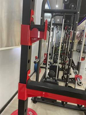 Unisex Bodybuilding Fitness Power Plate with Weight Bench Barbell Bar Half Squat Rack