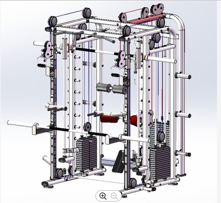 Multifunctional Comprehensive Training Station with Smith Machine and Squat Rack