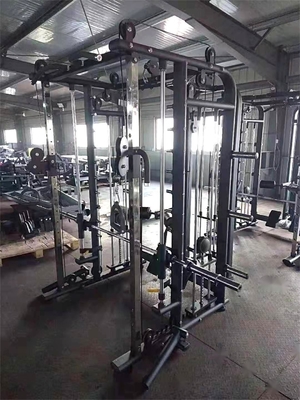 Multifunctional Comprehensive Training Station with Smith Machine and Squat Rack