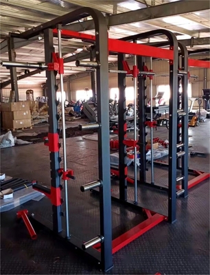Gender-Neutral Gym Rack Multifunction Training with Foldable Squat Rack and Barbell Bar