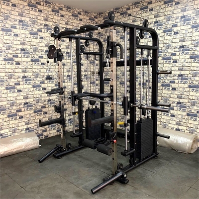 Multifunctional Comprehensive Training Station with Smith Machine and Squat Rack