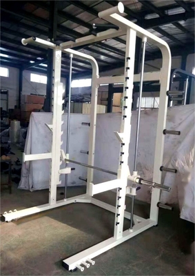 Gender-Neutral Gym Rack Multifunction Training with Foldable Squat Rack and Barbell Bar