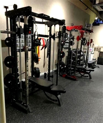 1730*2010*2230mm Gym Equipment Commercial Multi Trainer Squatting Rack Smith Machine Power Rack