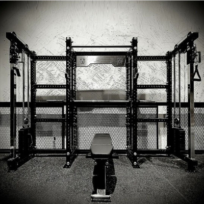 Multi-Function Gym Equipment for Strength Training Adjustable Smith and Squat Rack