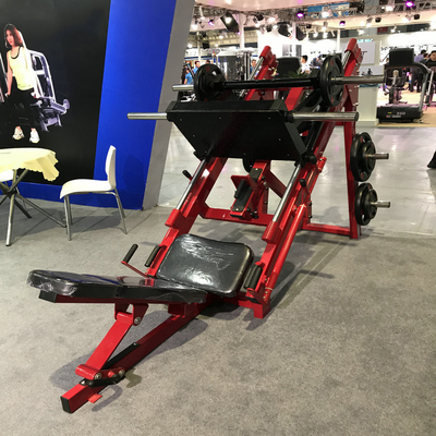 Adjustable Weights Plate Loaded Hack Slide Linear Leg Press for Toned Calf and Quads