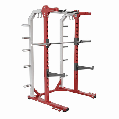 Q235 Rectangular Tube Steel Gym Equipment Squat Rack with 1320*1680*2320 Dimensions