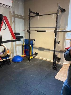 Surface Two Layer Electrostatic Powder Coating Foldable Pull Up Bar for Smith Machine