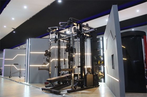 Strength Training Multi Functional Smith Machine with Weight Stack Cable Crossover Machine