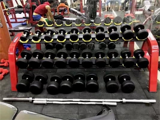 Indoor Dumbbell Rack for Weight Training Cable Weight Stacks Drive Fitness Equipment