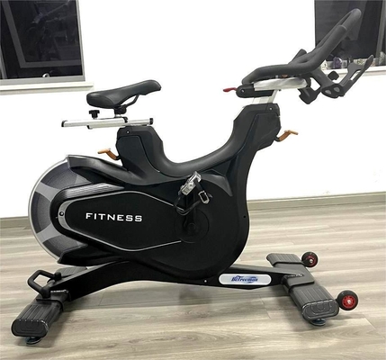 Commercial Gym Magnetic Spinning Bike Optional Frame Color Self-generating Resistance