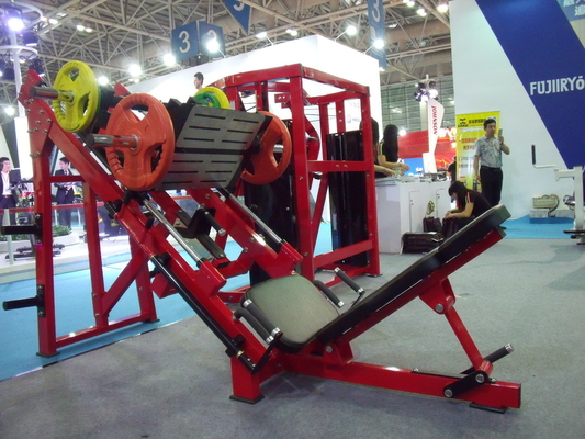 Plate Loaded 45 Degree Linear Leg Press for Muscle Strength Training in Gym Equipment