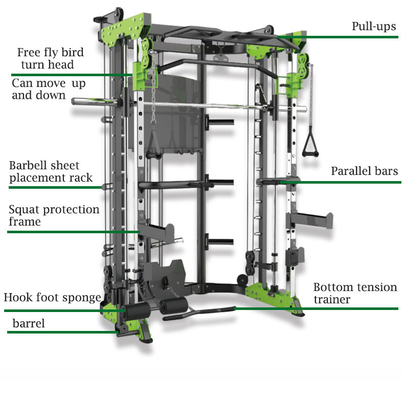 Large Loader Sport Fitness Equipment Chest Fly Rowing Squat Rack Multi-Functional Gym