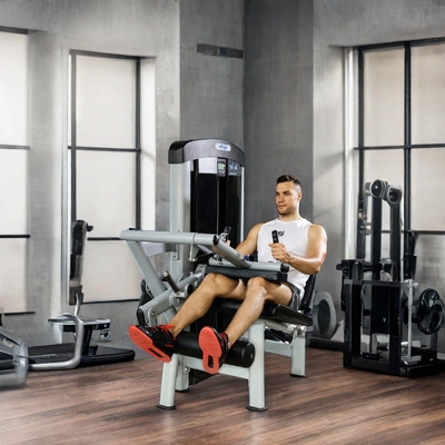 Commercial Leg Extension and Curl Machine with Pin Load Selection 80 Kg Weight Stack