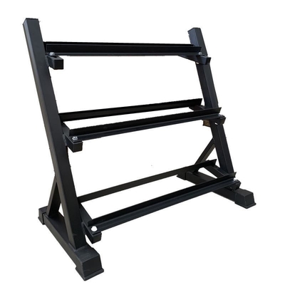 CARTON SIZE 1230*460*120mm Free Weight Racks for Commercial Fitness 3 Tier Dumbbell Rack