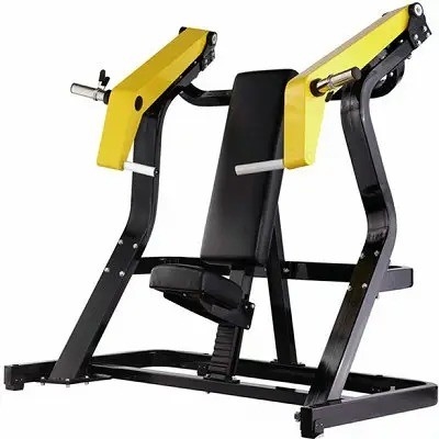Steel Plate Loaded Seated Incline Chest Press for Strength Training Exercise Function