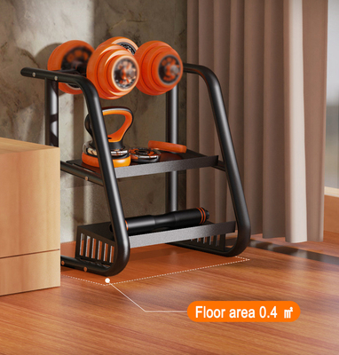 Body Building Fitness Foldable 2 Tier Dumbbell Rack Kettlebell Rack for Gym Equipment